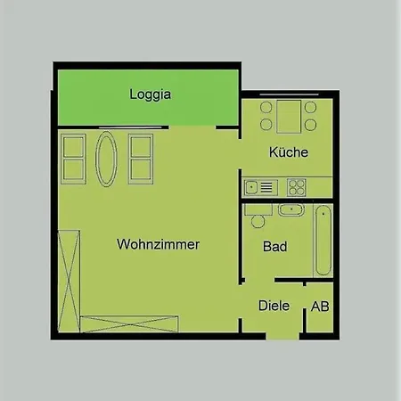 Mit Kuche- Loggia- Wifi Apartment Duisburg